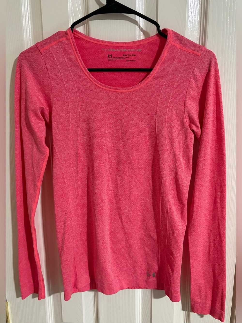 Under Armour Women's Neon Pink Long Sleeve Performance Top